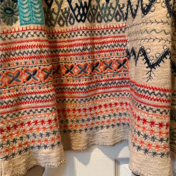 Johnny Was Multicolor Patterned Sweater - Picture 4 of 7